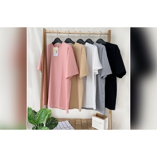 (quà khi mua hàng )Combo 3 áo phông  basic tee phom unisex phong cách, tay lỡ nhiều màu nam nữ