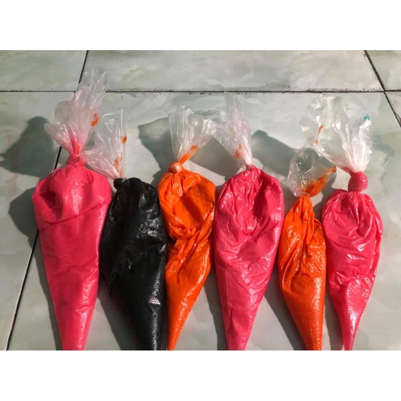 bơ viết chữ màu hồng100