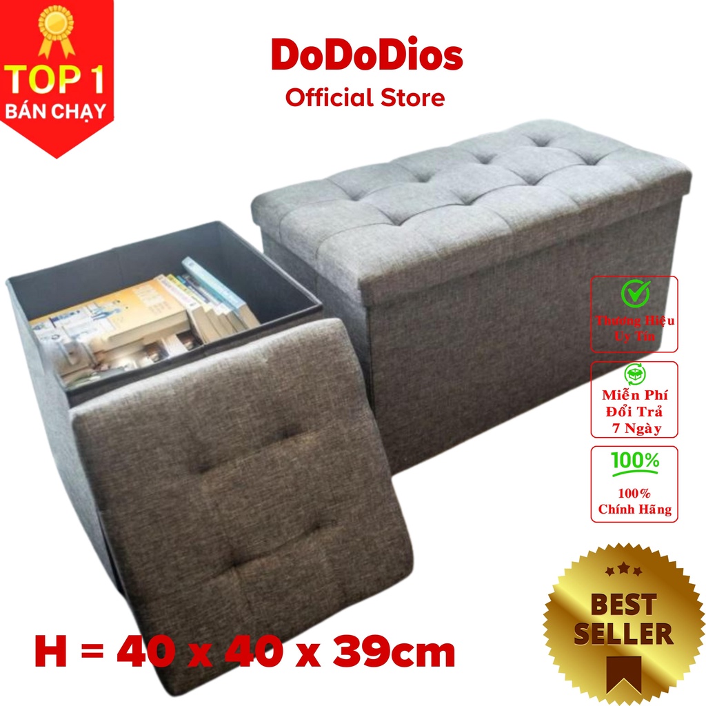 DODODIOS ghế ngồi sofa kiêm hộp đựng đồ đa năng, ghế đôn Hàng chính hãng