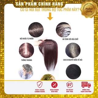 Tóc Phủ Mái Hói (Tóc Phủ Bạc) Cao Cấp Thật 100%