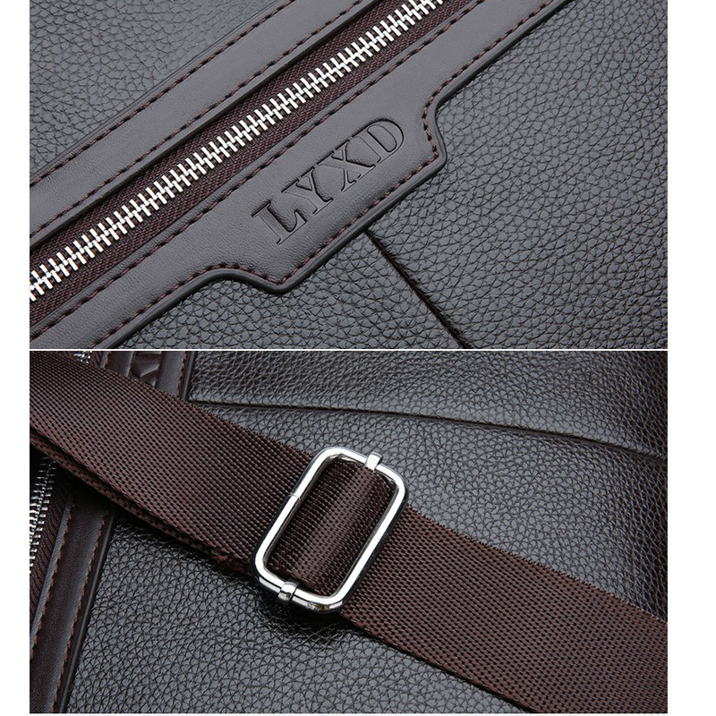 Túi xách đựng laptop cỡ 14inch bằng da phong cách doanh nhân thời trang cho nam