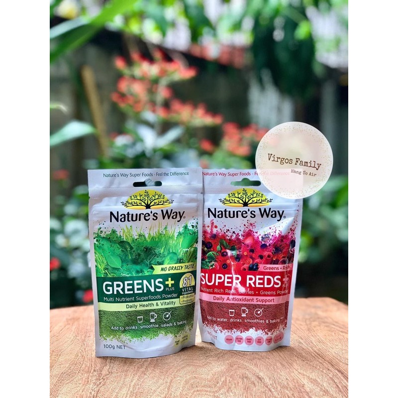 Bột rau củ siêu thực phẩm Nature’s Way Multi Nutrient Superfood Green Plus 100g
