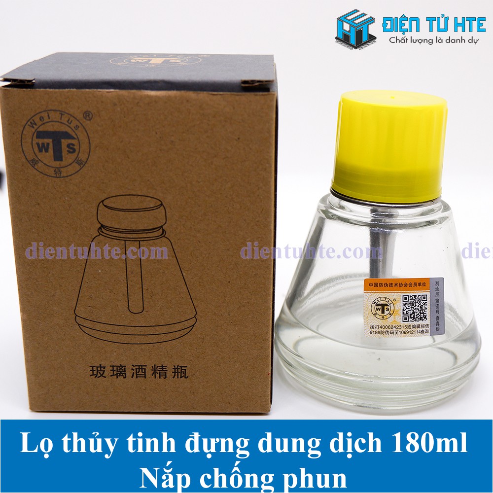 Lọ đựng dung dịch bằng thủy tinh 180ML có vòi bơm chất lượng cao [HTE Quy Nhơn CN2]