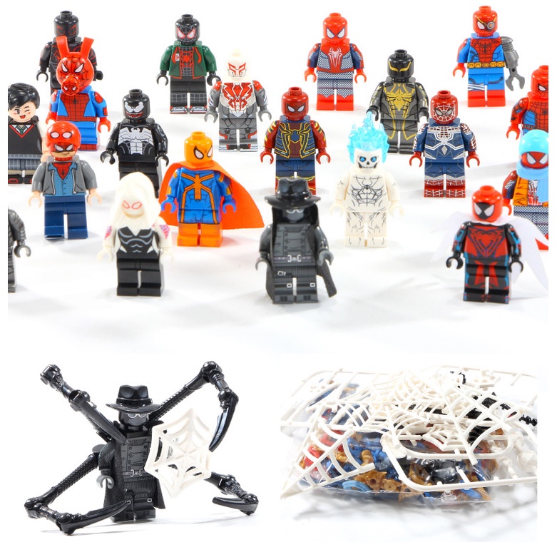 Spiderman Lego Book 52 Minifigures - Mô Hình  Lắp Ráp Sách Spiderman 52 Nhân Vật