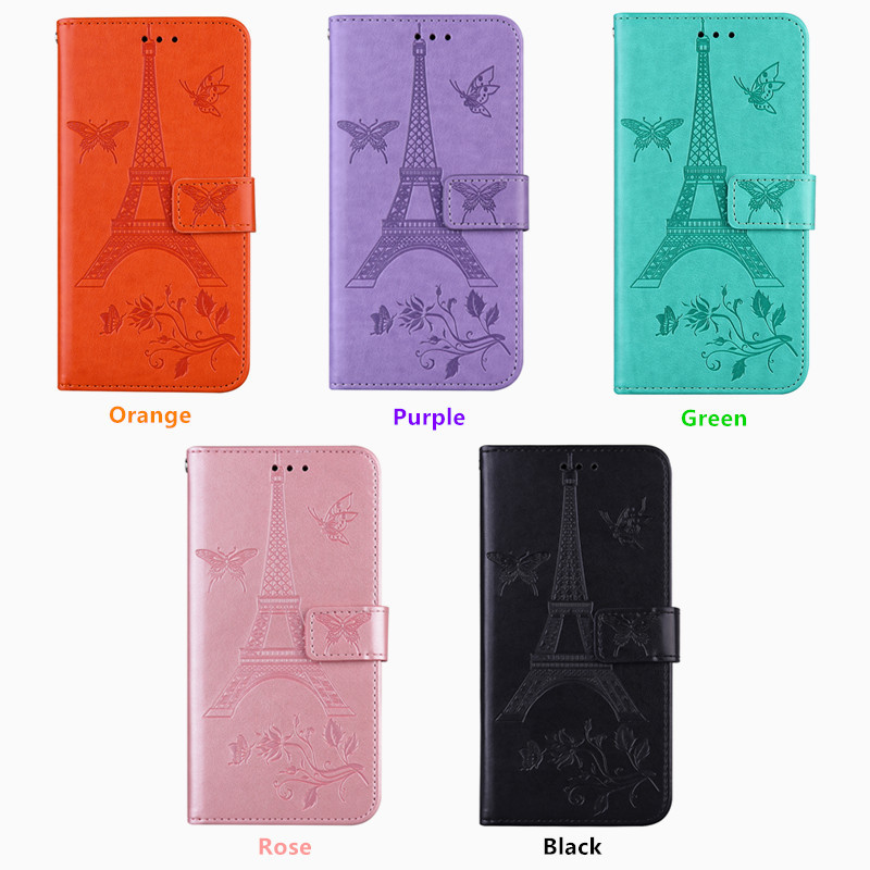 Bao da điện thoại ví tiền hình tháp Eiffel cho SAMSUNG GALAXY A90 A80 A81 A91 A71 A51 A8S M10 M20