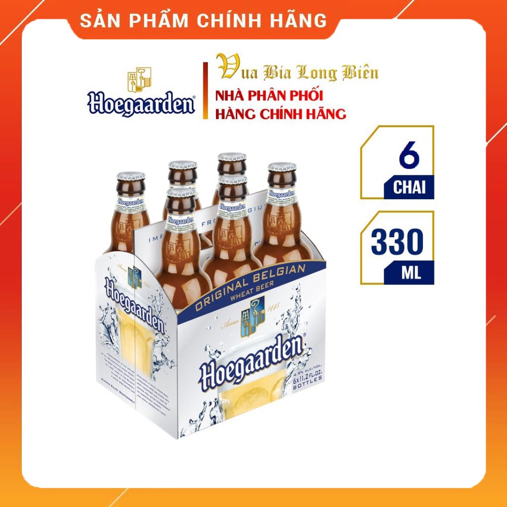 [Lốc 6] Bia Hoegaarden White 330ml