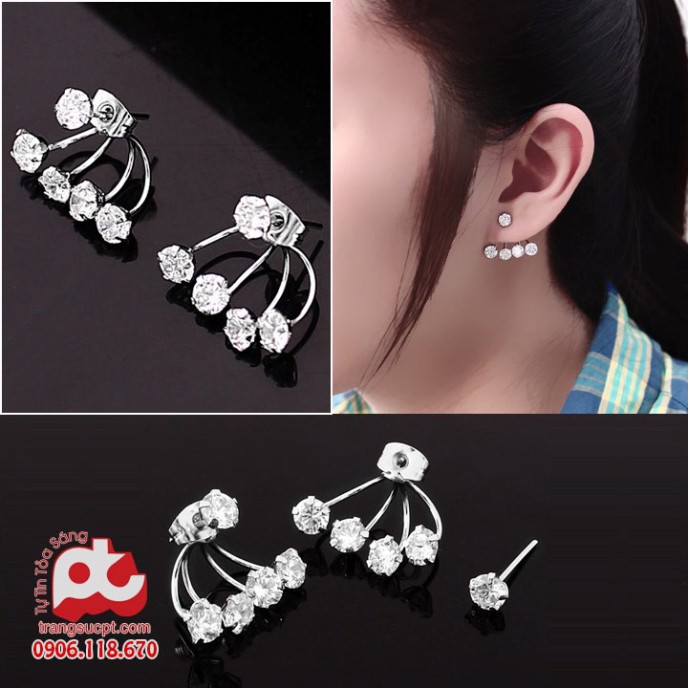 Bông tai nữ inox không đen giá rẻ HCM - PT_BT_26
