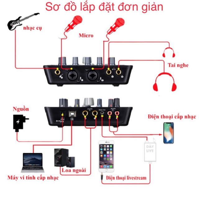 [Mã ELHACE giảm 4% đơn 300K] Bộ combo thu âm Icon mic AT100 full phụ kiện