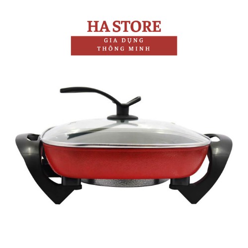 Nồi lẩu điện vuông chống dính GreenCook GCEH30 dung tích 5L, bảo hành 12 tháng [ Cam kết Chính Hãng ]