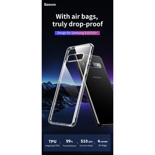 ốp TPU trong suốt Baseus cho Samsung S10/S10+