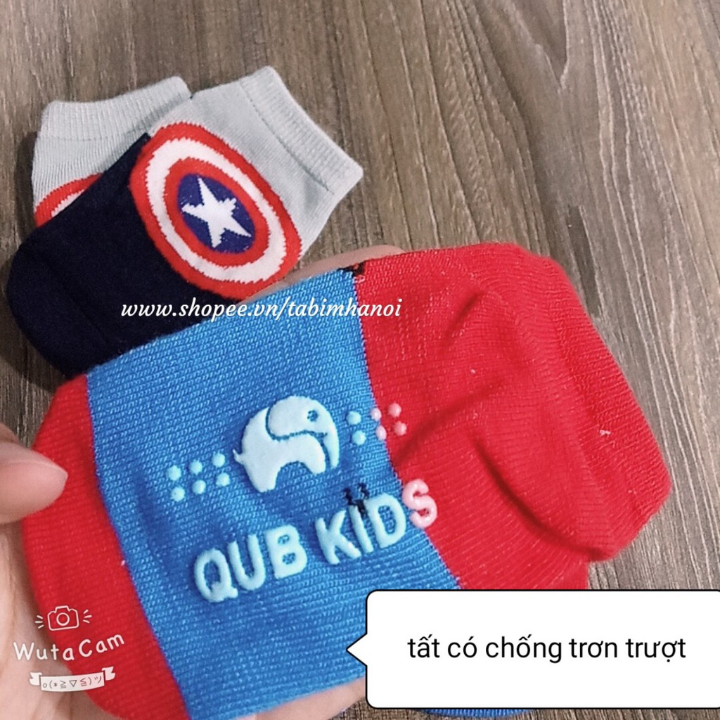 Combo 3 đôi tất siêu nhân QATE03 cho bé trai