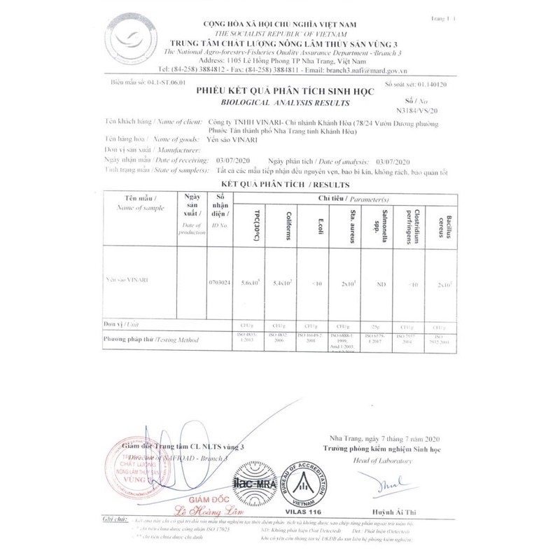 [GIAO NHANH 2H] Nước Yến Sào 1 lốc 3 hộp VINARI - Yến Sào Nha Trang Yến Sào Khánh Hòa