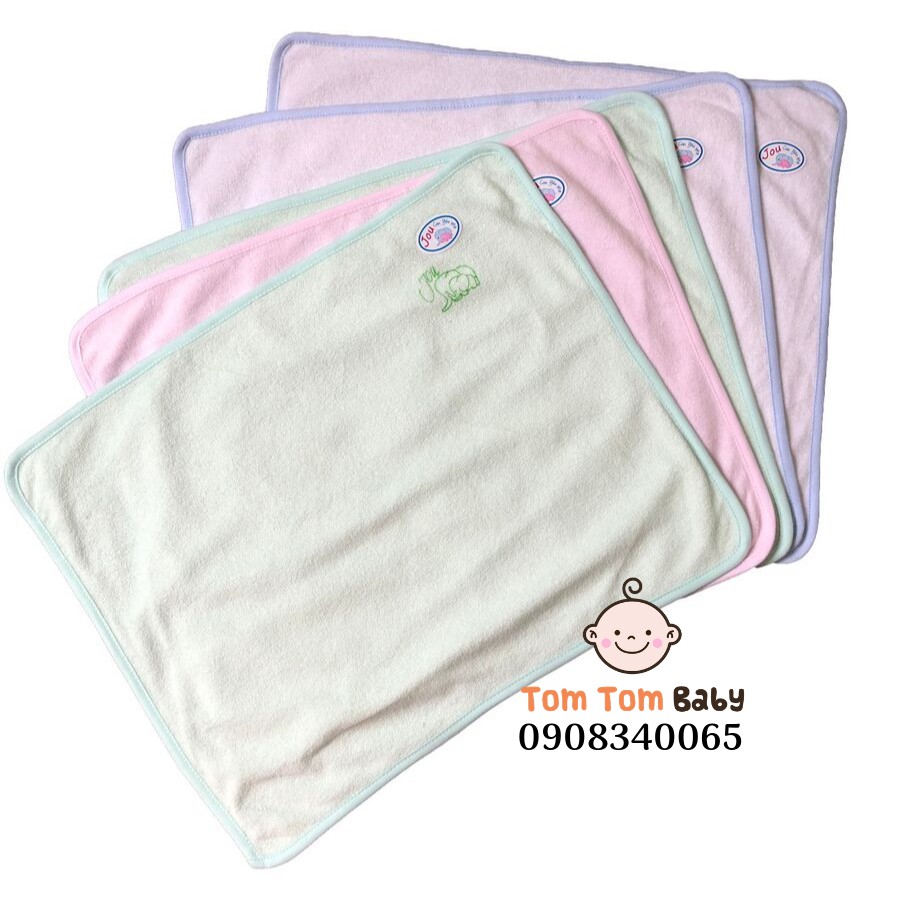 Tấm lót chống thấm cotton JOU mềm, mịn cho bé sơ sinh kích thước 35x40cm