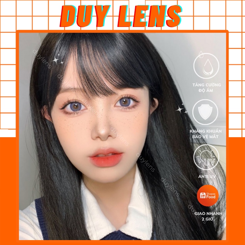 Kính áp tròng màu tím tiên VERY PERI - Lens violet xinh xắn xu hướng Hàn Quốc 14mm hạn 1 năm