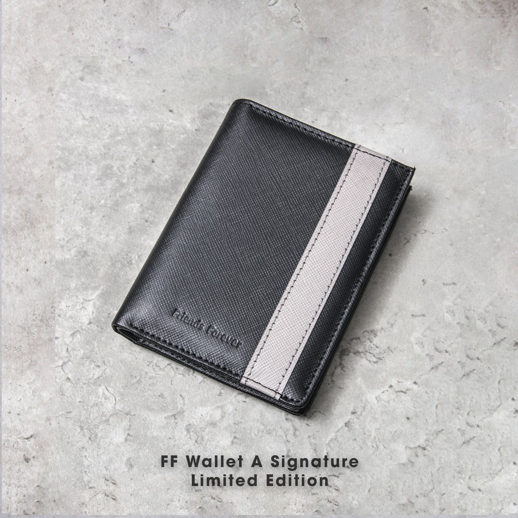 Ví nam da bò cao cấp chính hãng FRIENDS FOREVER Wallet Signature A (5 màu)