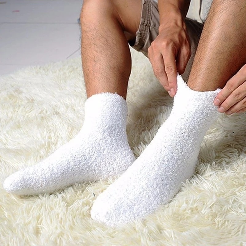 Vớ Cao Cấp Cổ Dài Bằng Len Cashmere Mềm Mại Thoáng Khí Thoải Mái Chống Đóng Băng Hàng Ngày Cho Nam Và Nữ