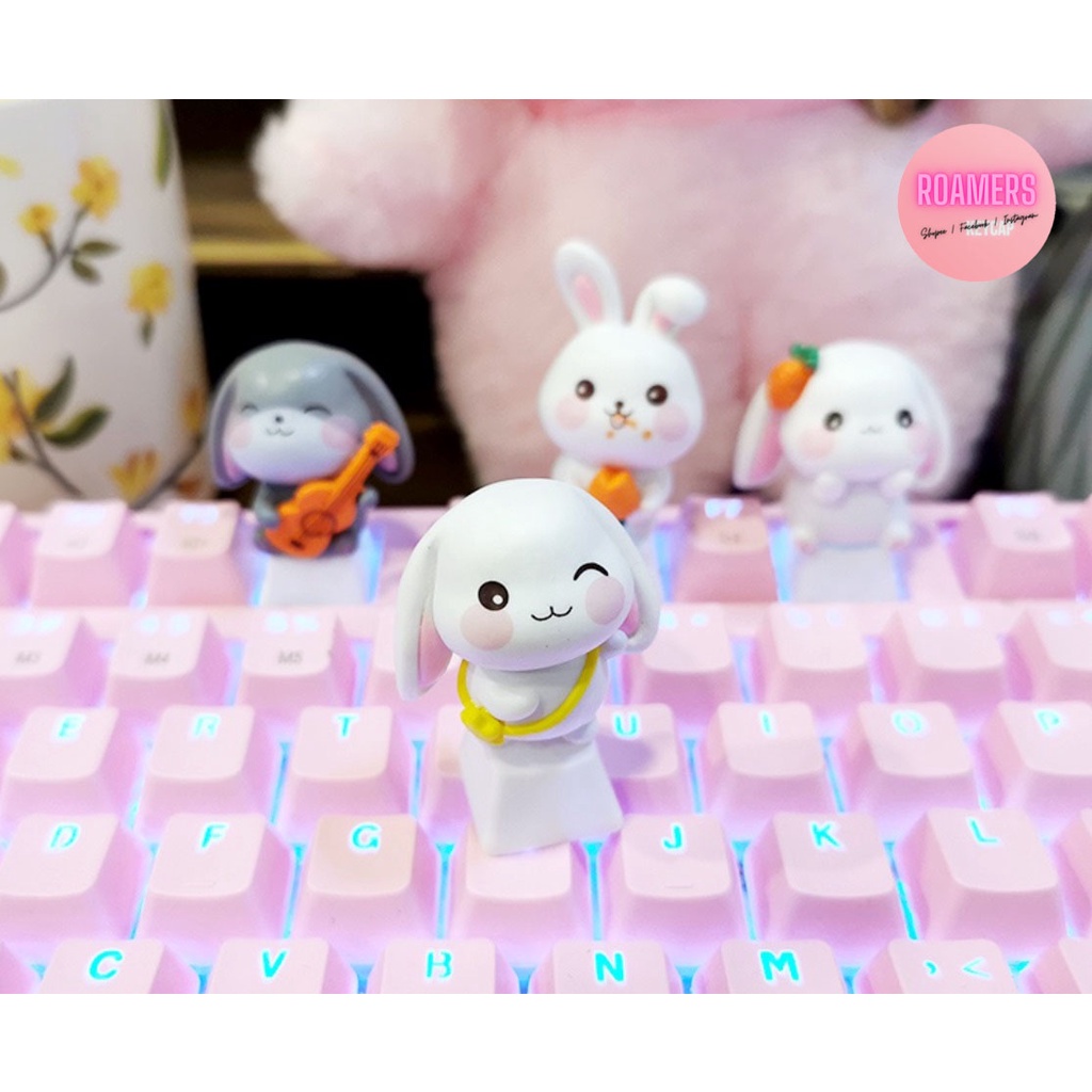 Keycap thỏ đáng yêu lẻ hoạt hình anime keycaps