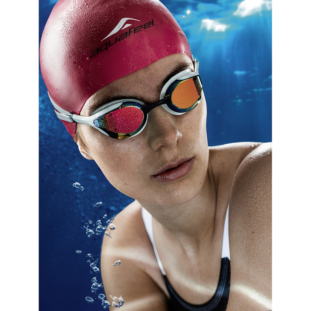 Kính bơi chuyên nghiệp nhập khẩu từ Đức Aquafeel dòng Leader Mirrored siêu nhẹ  dành cho người lớn và trẻ em