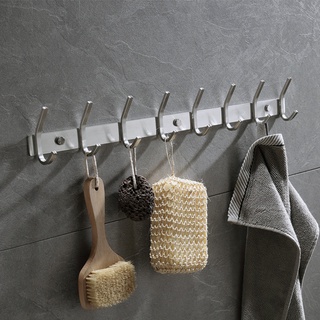 Móc treo quần áo gắn tường inox Loại 7 móc VVN194