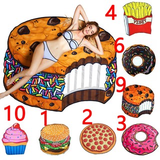 Thảm trải đi biển , picnic hình bánh donut