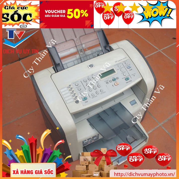 Máy in cũ đa năng HP laserjet 3050 hộp mực to bền hàng bao test có bảo hành 2 tháng