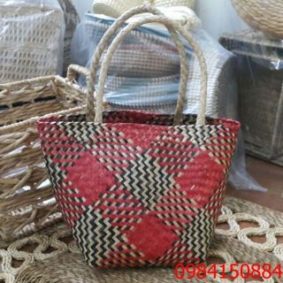 Bị cói, giỏ cói nhiều màu