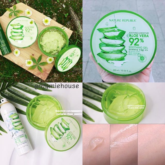 Gel lô hội Nature Republic Aloe Vera 92%