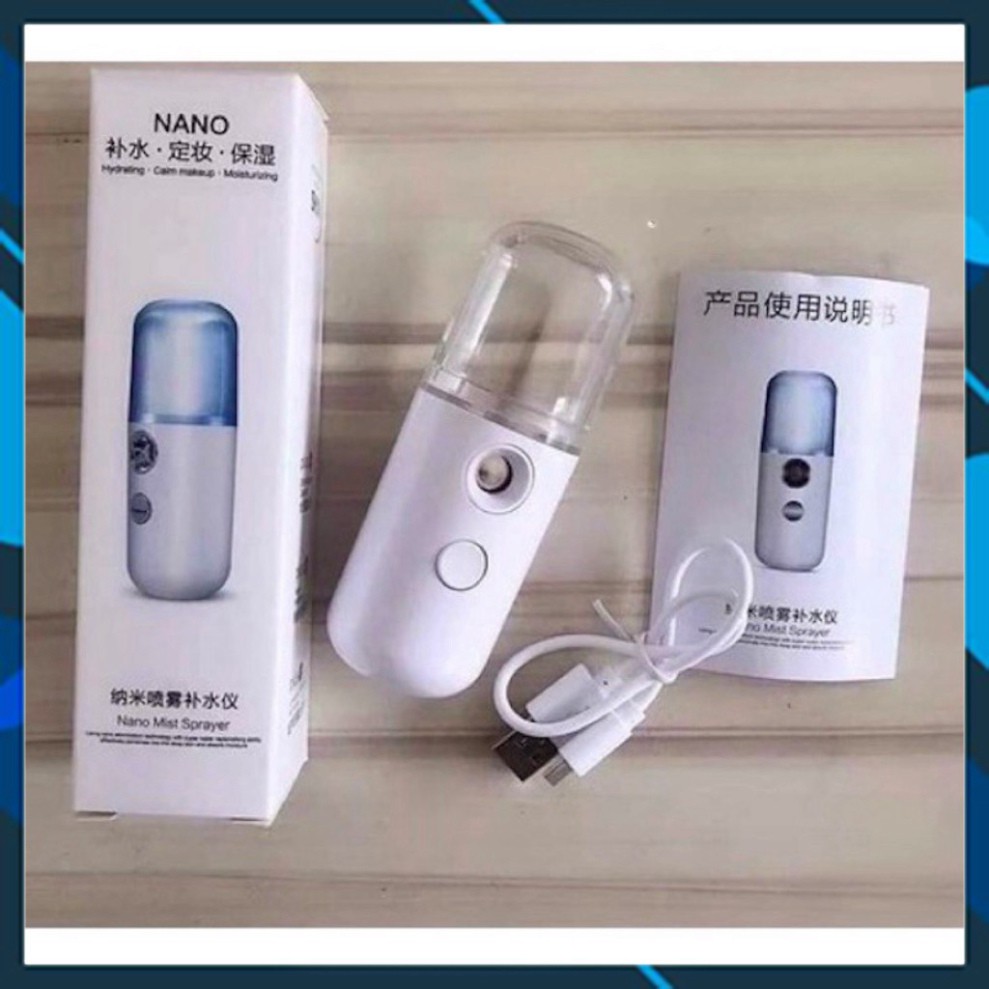 [Sale Sốc]- MÁY XÔNG MẶT CẦM TAY MINI XỊT KHOÁNG NANO PHUN XƯƠNG TÍCH ĐIỆN - Rẻ Nhất