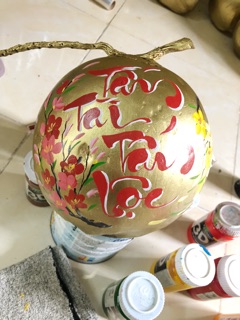 Dừa thư pháp