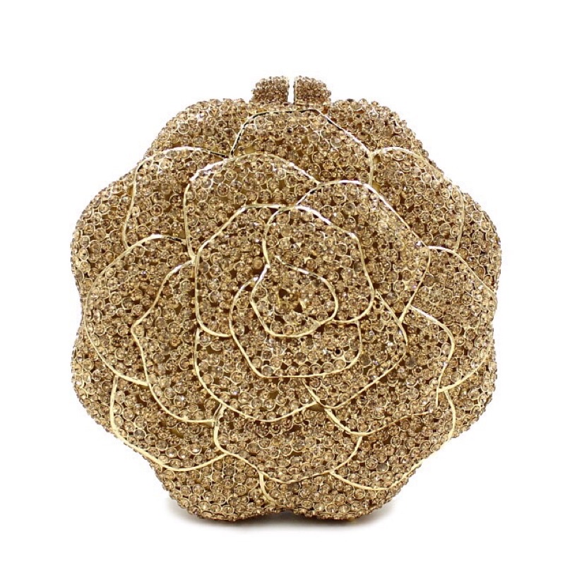 Cốp Đầm Dự Tiệc Kết Hình Bông  Hoa Sang Chảnh