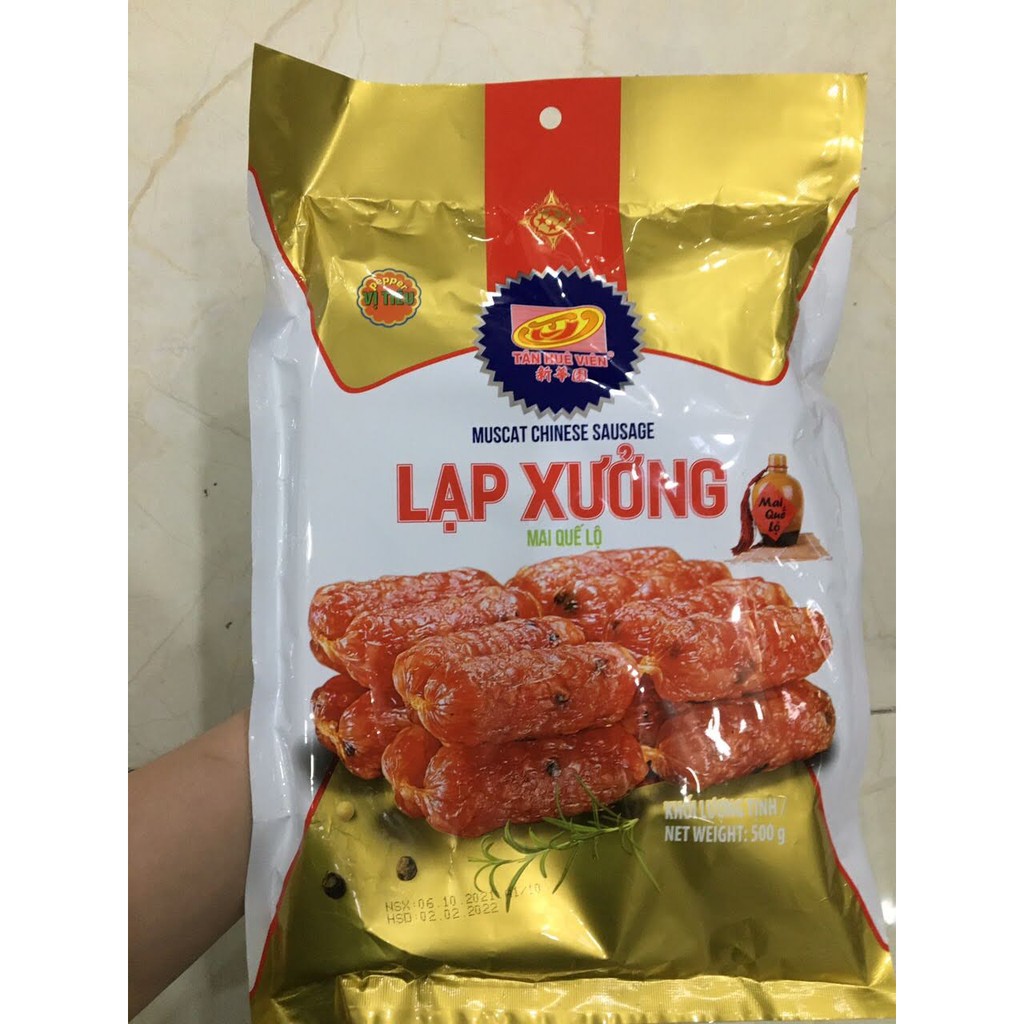 Lạp xưởng TÂN HUÊ VIÊN trọng lượng 500G