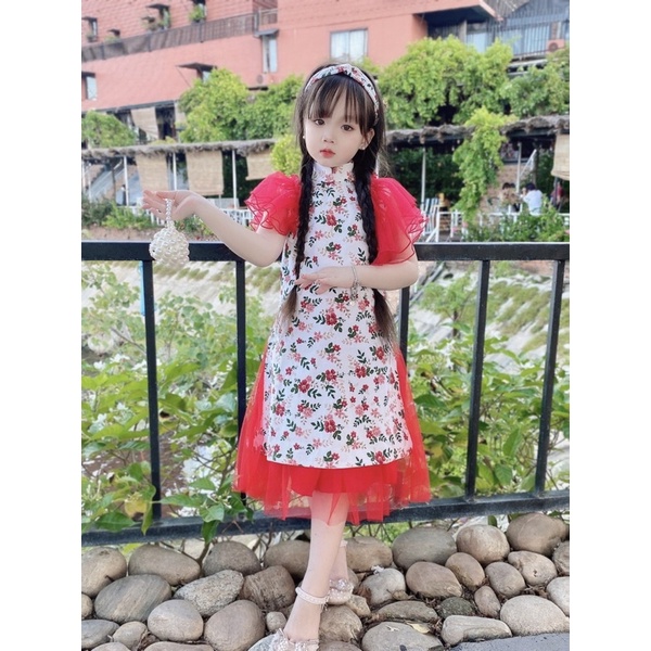 Áo dài cách tân size đại cho bé gái 6-40kg💕𝑻𝑨̣̆𝑵𝑮 𝑻𝑼𝑹𝑩𝑨𝑵 💕NHƯ Ý HOUSE'S-Thiết Kế Váy bé gái 1,2.3,4,5,6,7,8,9,10 tuổi