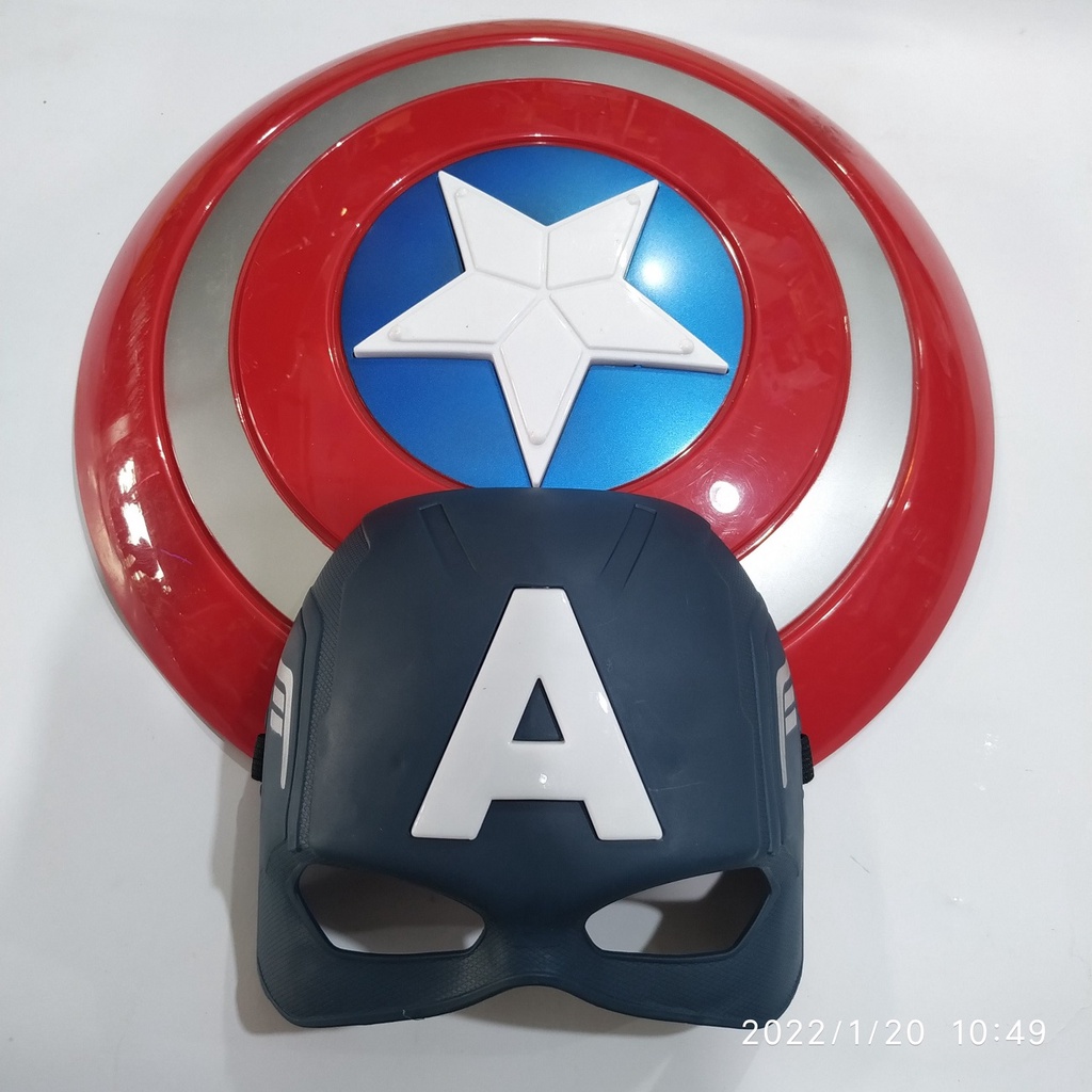 Đồ Chơi Khiên và Mặt Nạ Đội Trưởng Mỹ Captain America Mẫu Mới