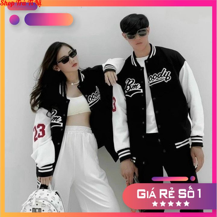 Áo khoác bomber unisex, áo khoác cặp đôi Bmoody