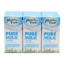 Sữa tươi ít béo Meadow Fresh hộp 200ml thùng 24 hộp