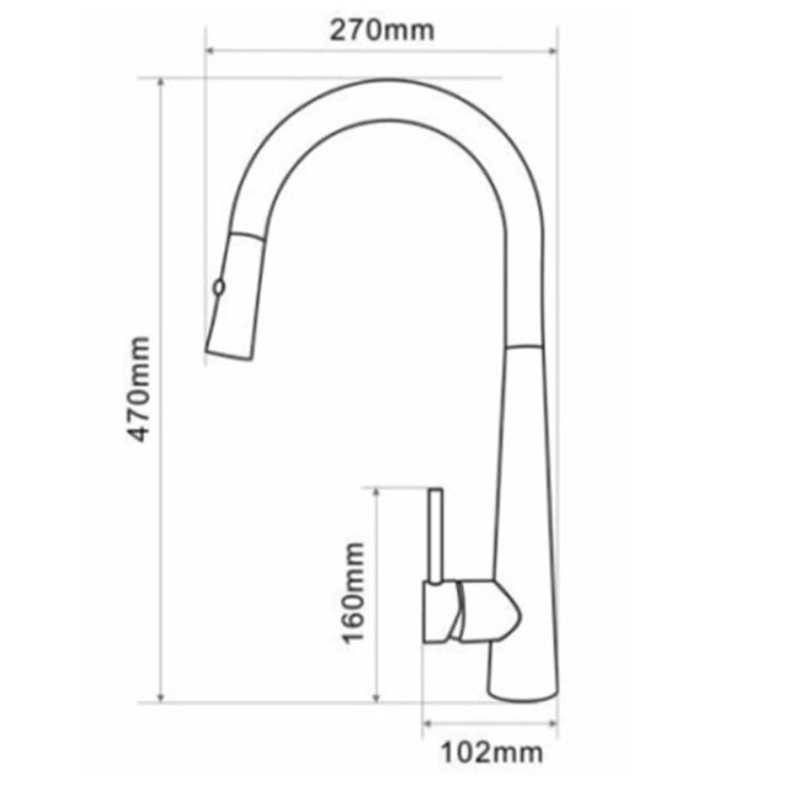 Vòi rửa bát Geler GL 601 nóng lạnh ( hàng Đức cao cấp)