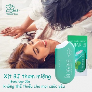 Xịt thơm miệng kháng khuẩn bj briar buscu mát lạnh vị bạc hà the mát - chấm dứt hôi miệng