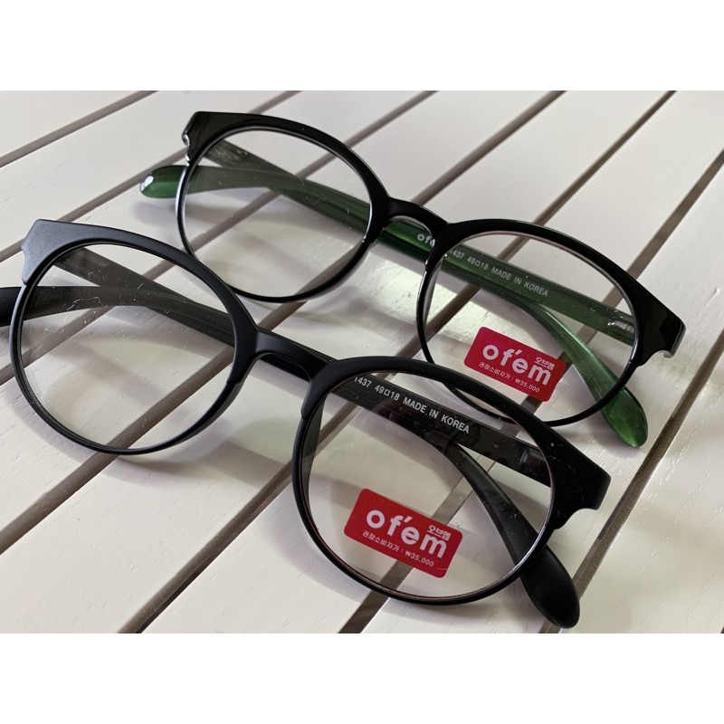 gọng kính tròn 2 màu