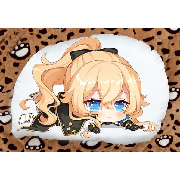 Gối ôm gối ngủ in 2 mặt chibi Jean anime genshin impact