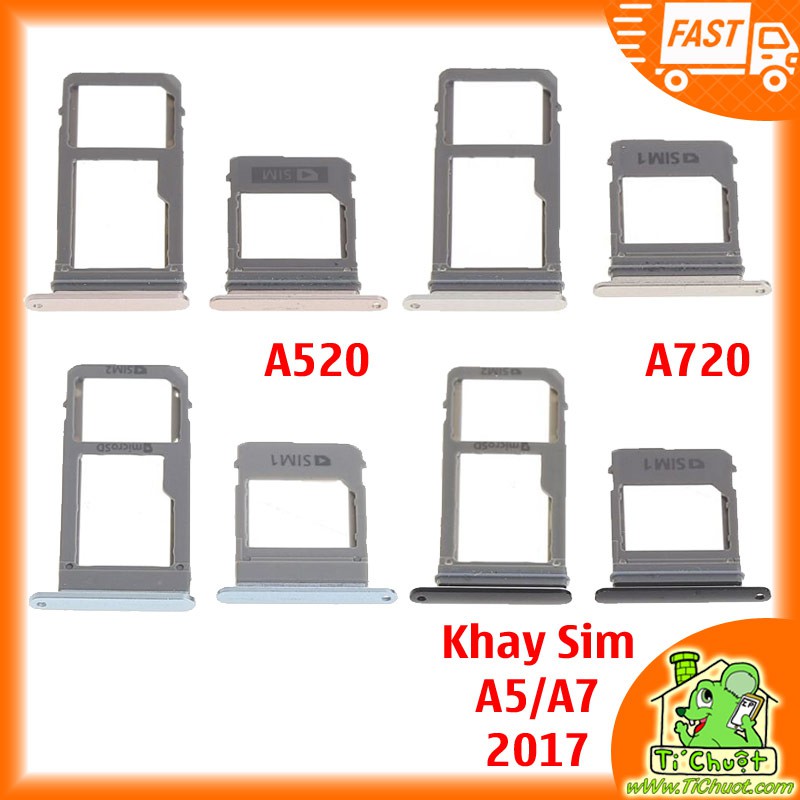 [Chính Hãng] Khay sim Samsung A5 2017/ A7 2017 ZIN A520 A720