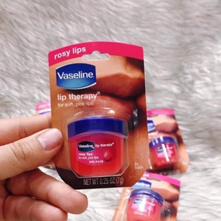 Son dưỡng môi Vaseline Therapy 7g Làm Mềm Và Mượt Môi Khô Có Màu Không Màu - Bebeau