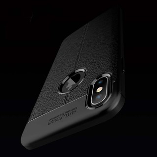 Ốp Lưng Auto Focus Vân Da Cho iPhone Xs Max