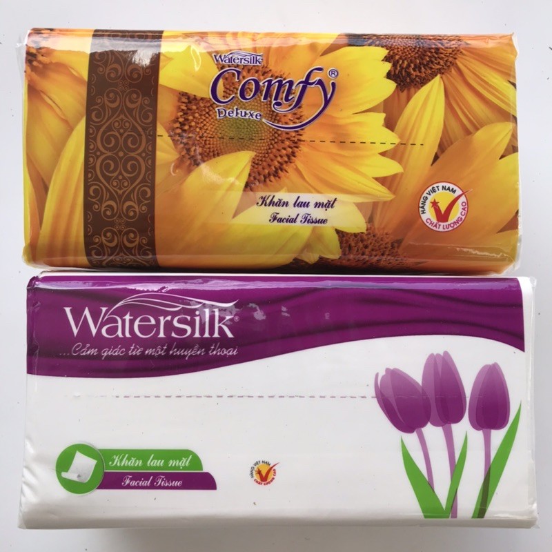 Giấy ăn rút Watersilk 250 tờ/gói