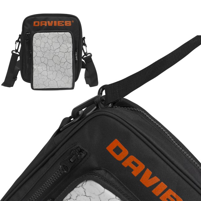 [Mã SKAMA06 giảm 8% TỐI ĐA 50K đơn250K] DAVIES - Túi đeo chéo canvas nam nữ đen trắng - Aggression Pocket. | BigBuy360 - bigbuy360.vn