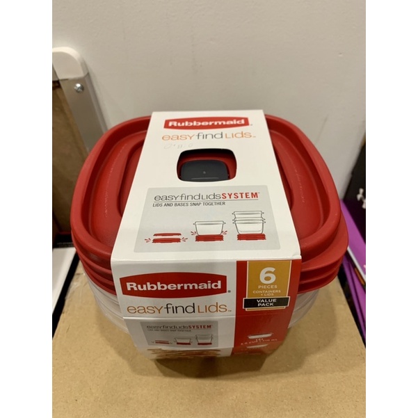 Bộ 3 hộp Rubbermaid easyfindlids