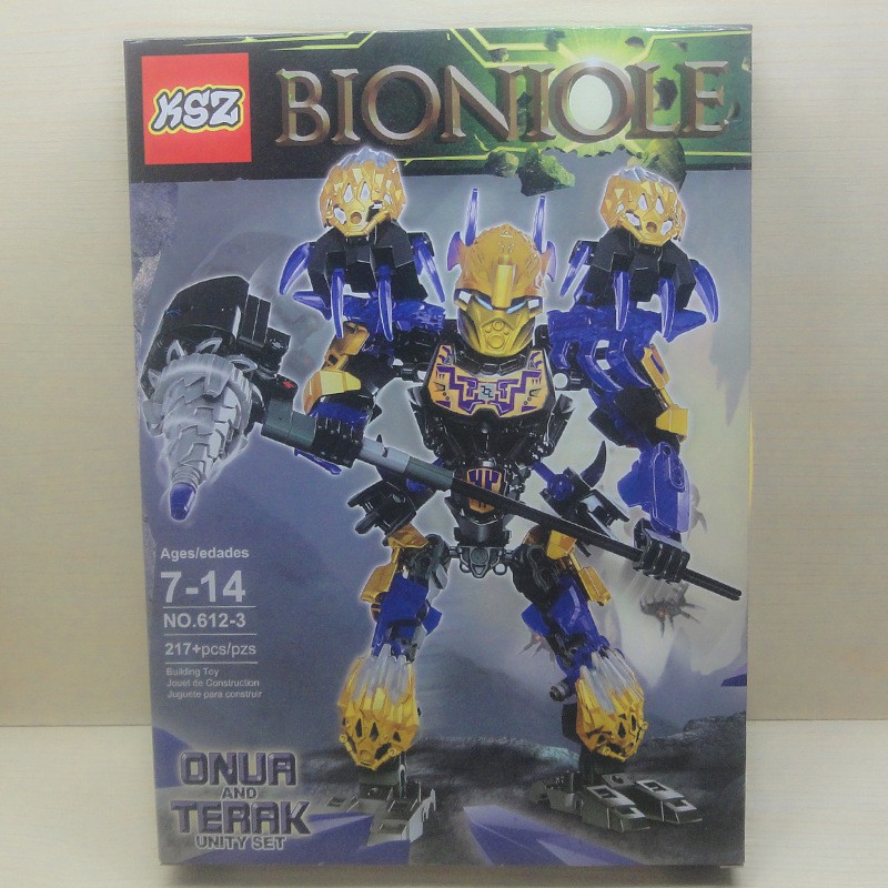 Mô hình lắp ráp Bionicle KSZ Onua and Terak Unity Set 612-3 (phiên bản kết hợp)