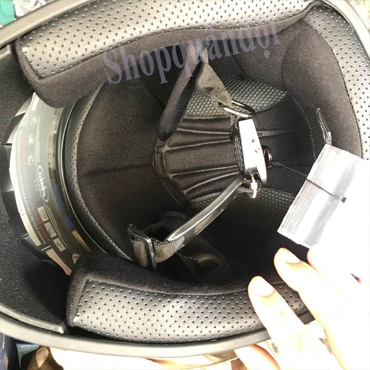 Nón bảo hiểm fullface sơn nhám xanh Asia