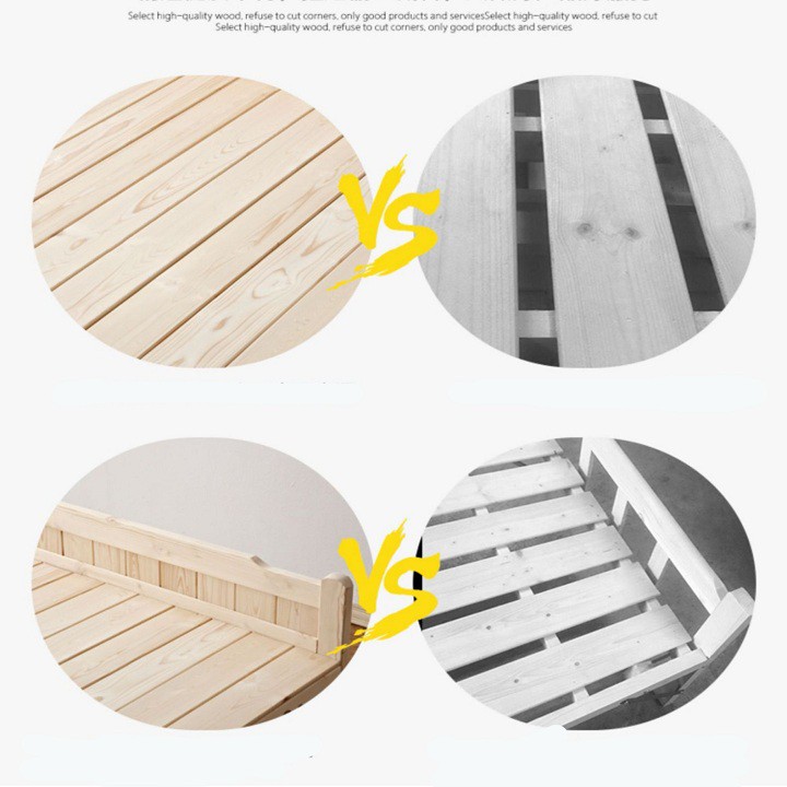 Giường ngủ gỗ thông cỡ lớn có thể xếp gọn (Nhập Khẩu Nguyên Kiện) | BigBuy360 - bigbuy360.vn
