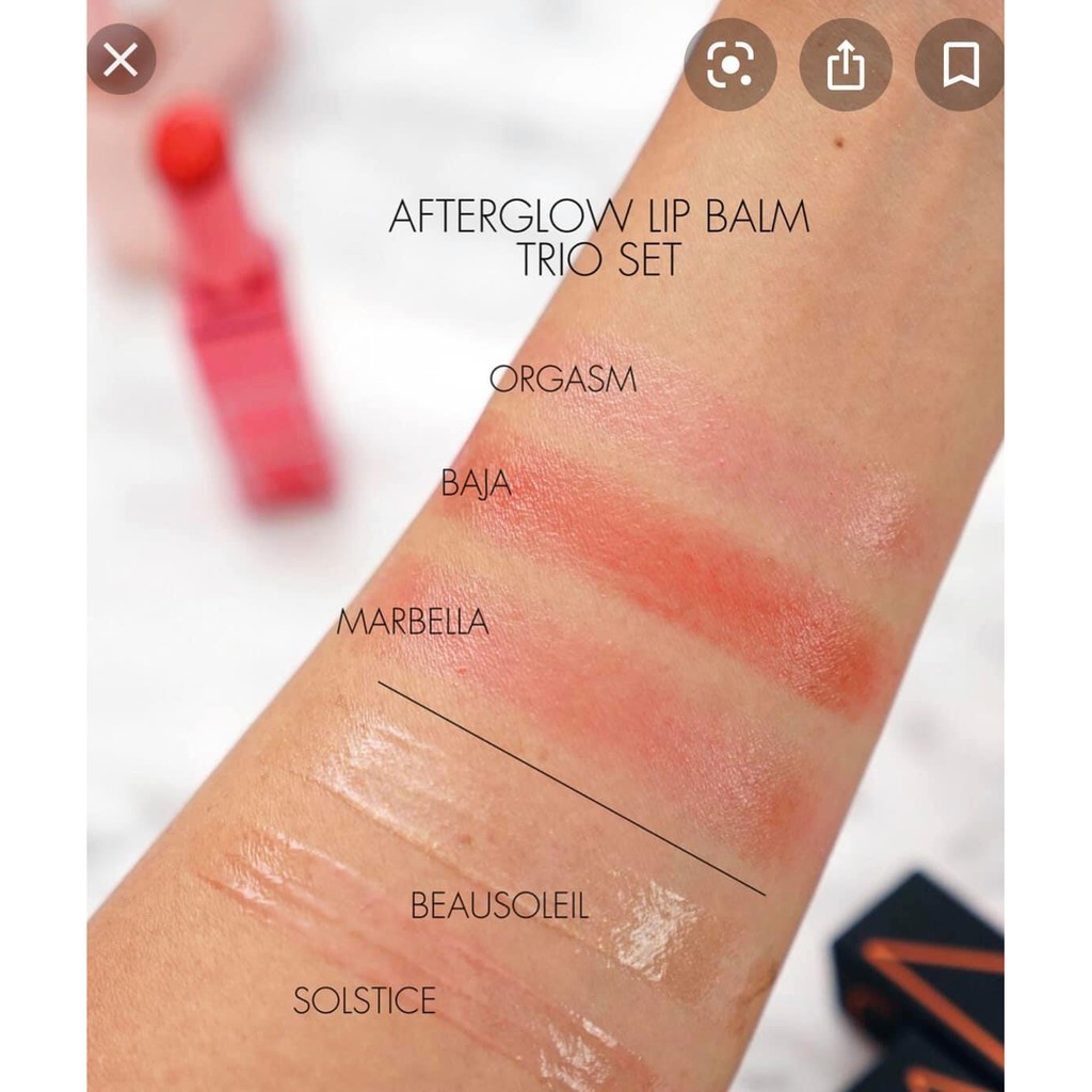 Son dưỡng môi NARS Orgasm Afterglow Lip Balm các màu Orgasm