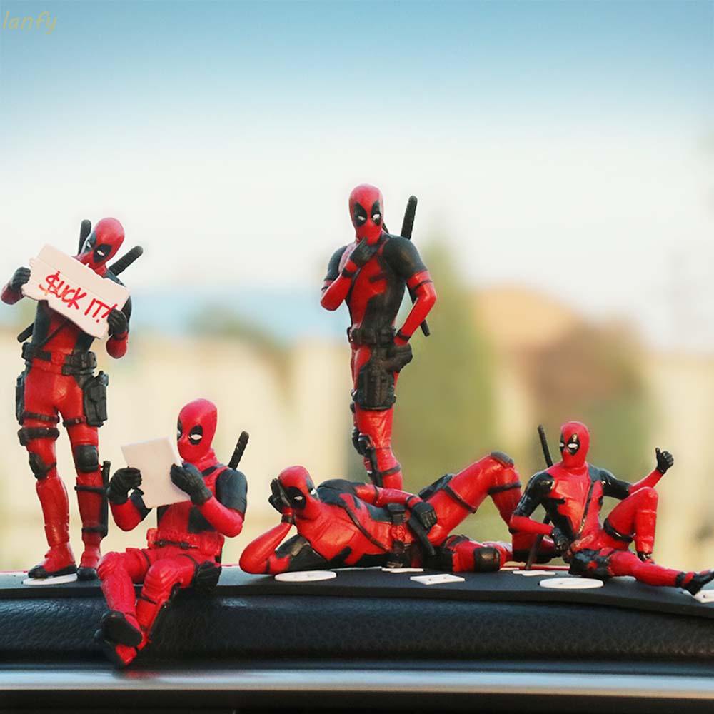 Mô hình nhân vật Deadpool mini thiết kế sáng tạo trang trí nội thất xe hơi